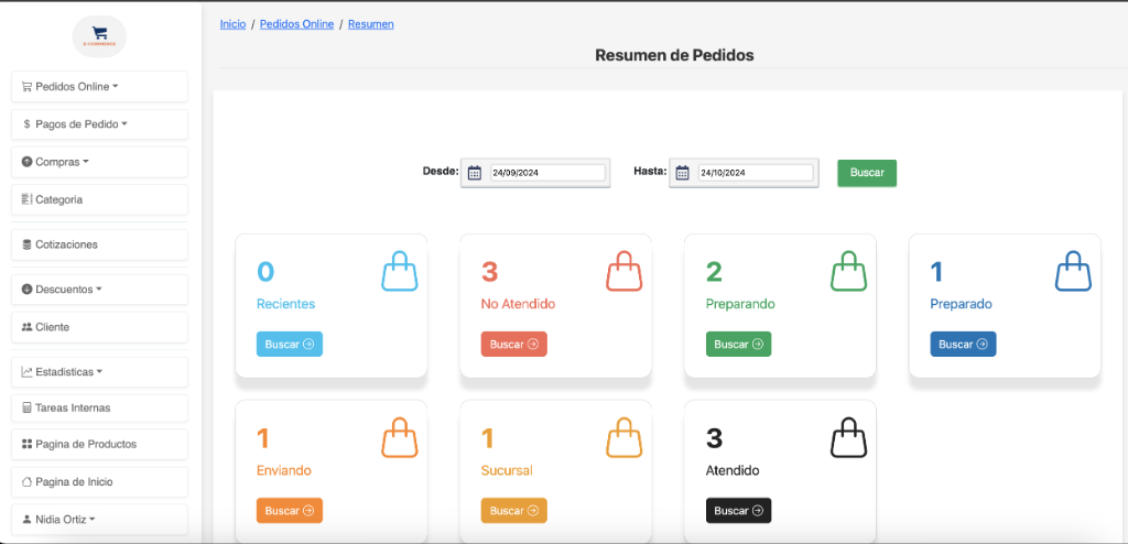 Ecommerce Admin Dashboard